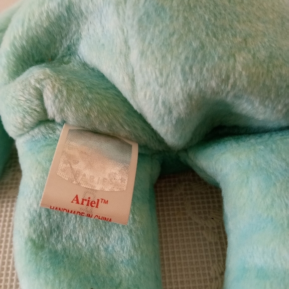 🆕 TY Beanie Baby - ARIEL the Bear (8.5 inch) With Embroidered Flowers & Bow - Picture 5 of 7